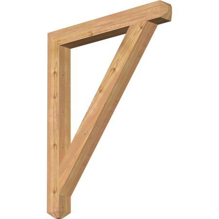 Ekena Millwork Traditional Craftsman Smooth Bracket, Western Red Cedar, 3 1/2"W x 32"D x 40"H BKT04X32X40TRA04SWR